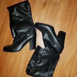 Leather boots